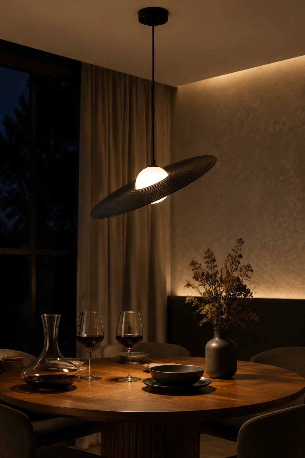 Carins Pendelleuchte Farbe Temperatur Schaltbar, 2 Farbe, ∅30/45cm - Lumpaz