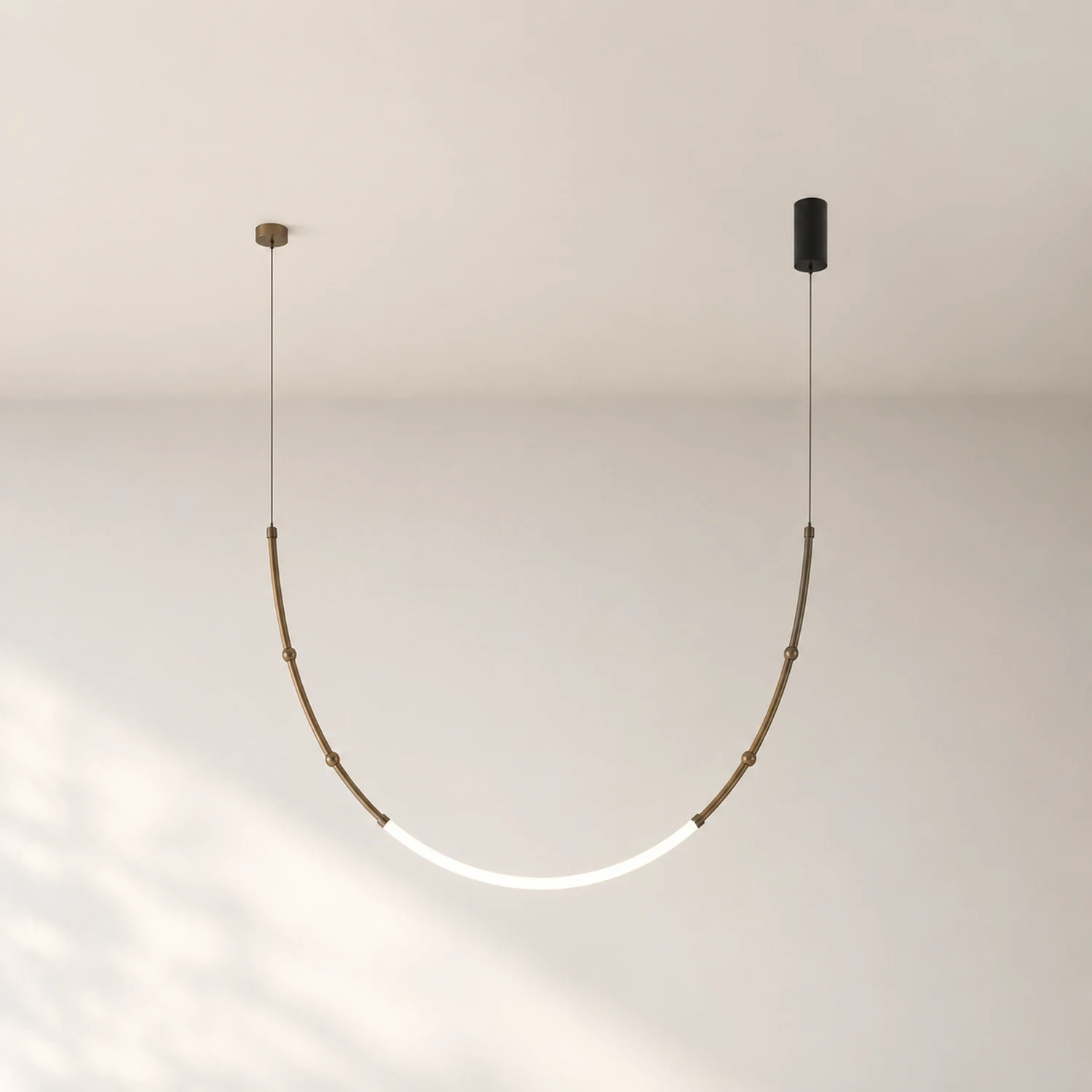 Edge Halskette Pendelleuchte, Metall & Silikon - Lumpaz