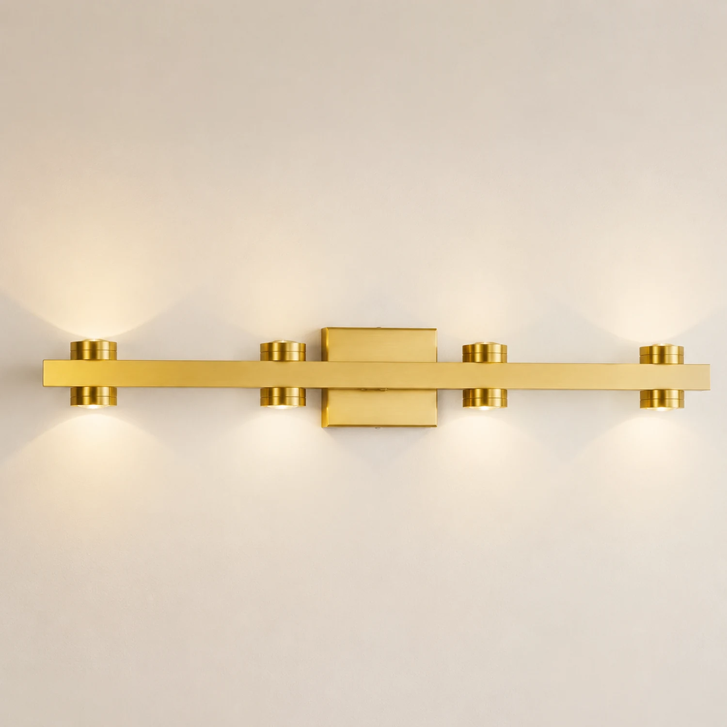 Freja Wandlampe Spiegelfront 2 Farbe & Stil, 2/3/4/6/8 Kopf - Lumpaz