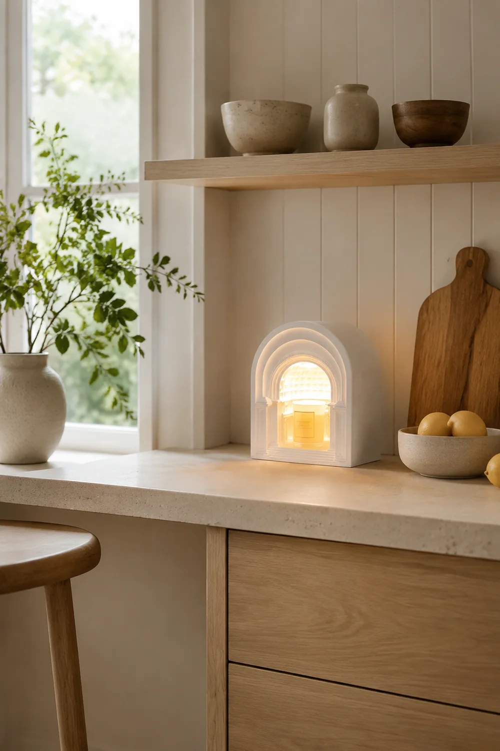 Félicie Aroma-Kerze Schmelzen Tischlampe, 2 Stile - Lumpaz