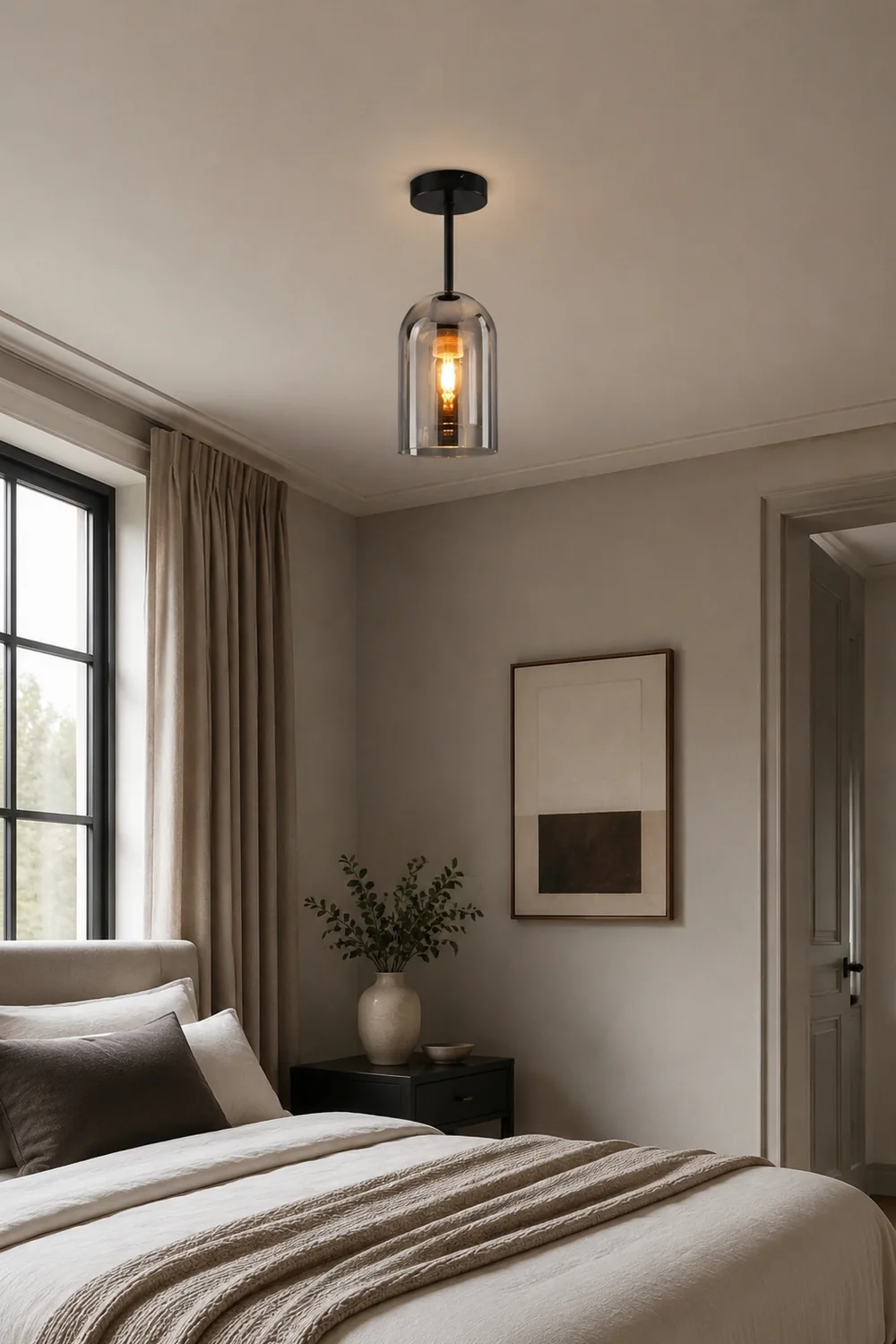 Sanna Deckenleuchte/Pendelleuchte 4 Stile Reines Kupfer&Glas - Lumpaz