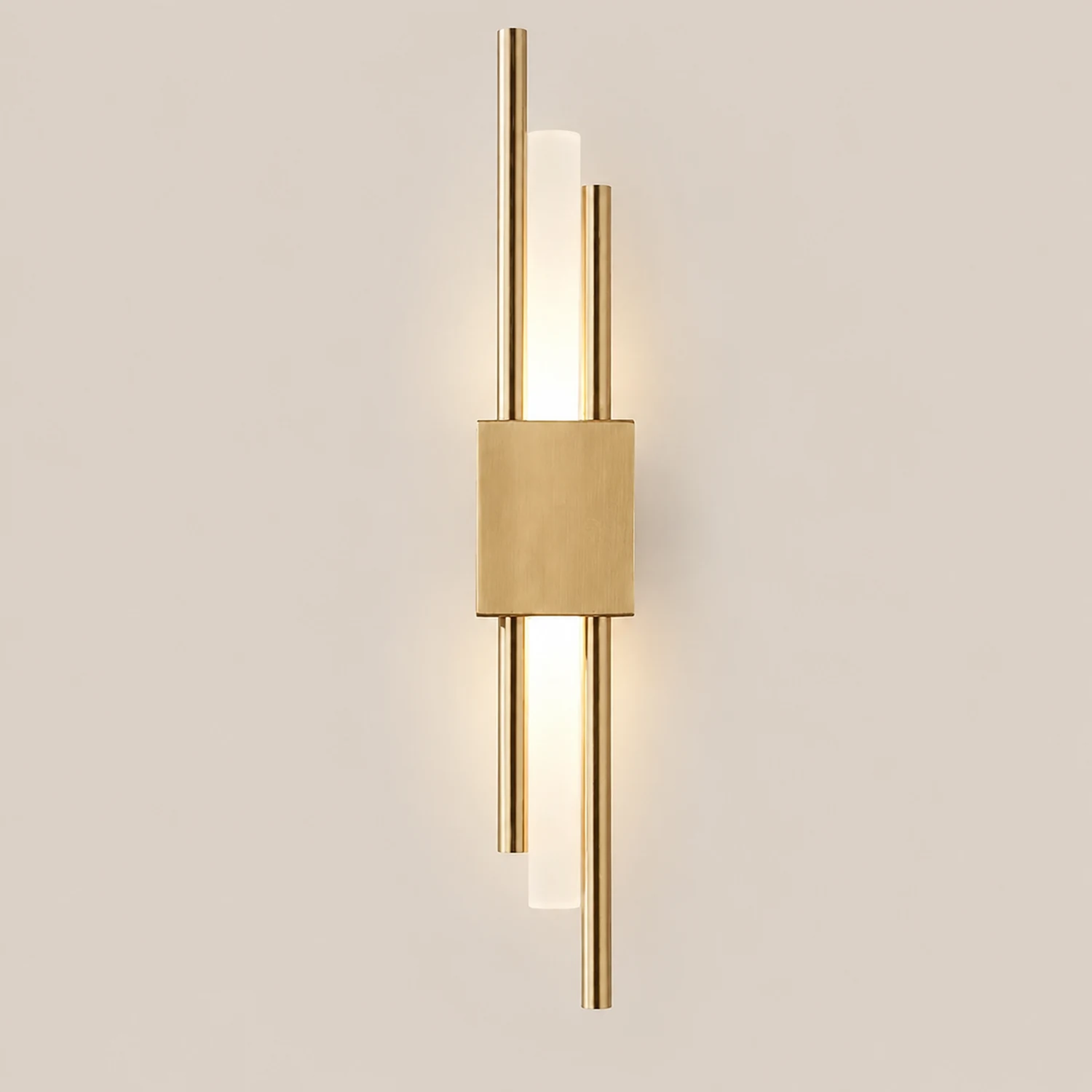 Einfache Wandlampe am Bett aus Marmor im Schlafzimmer - Lumpaz