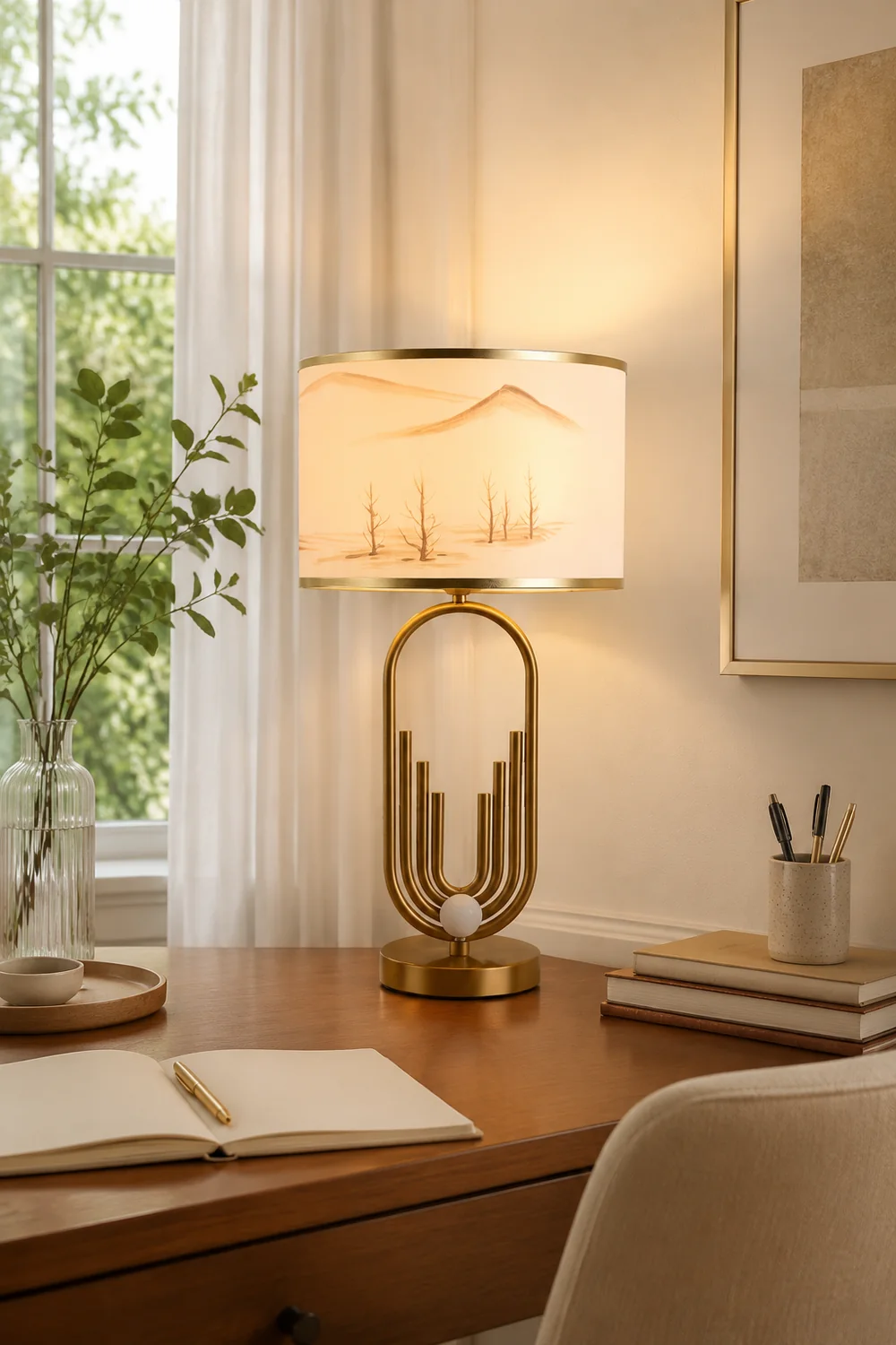Künstlerische Tischlampe Stehlampe Nachttischlampe für Schlafzimmer - Lumpaz