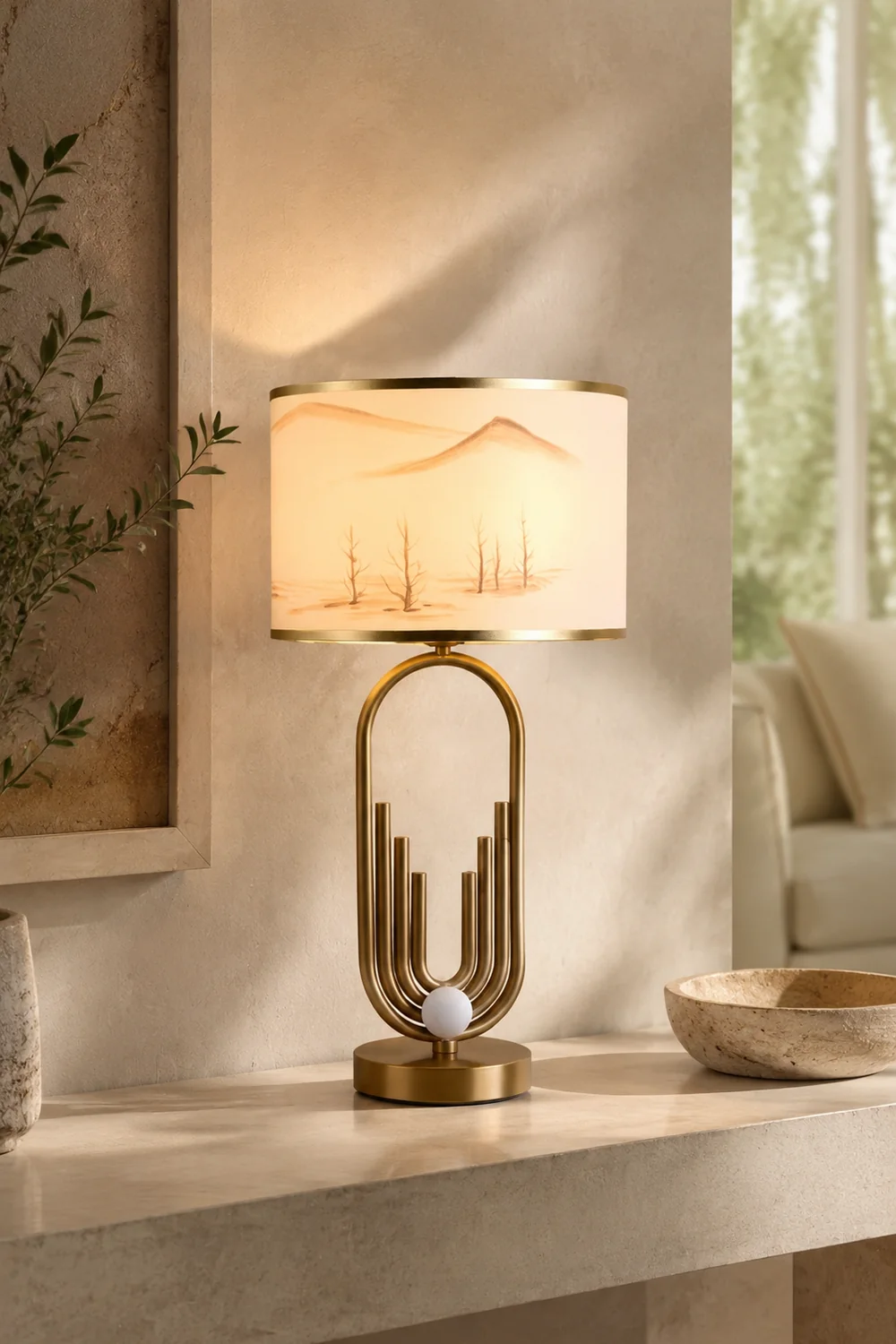 Künstlerische Tischlampe Stehlampe Nachttischlampe für Schlafzimmer - Lumpaz