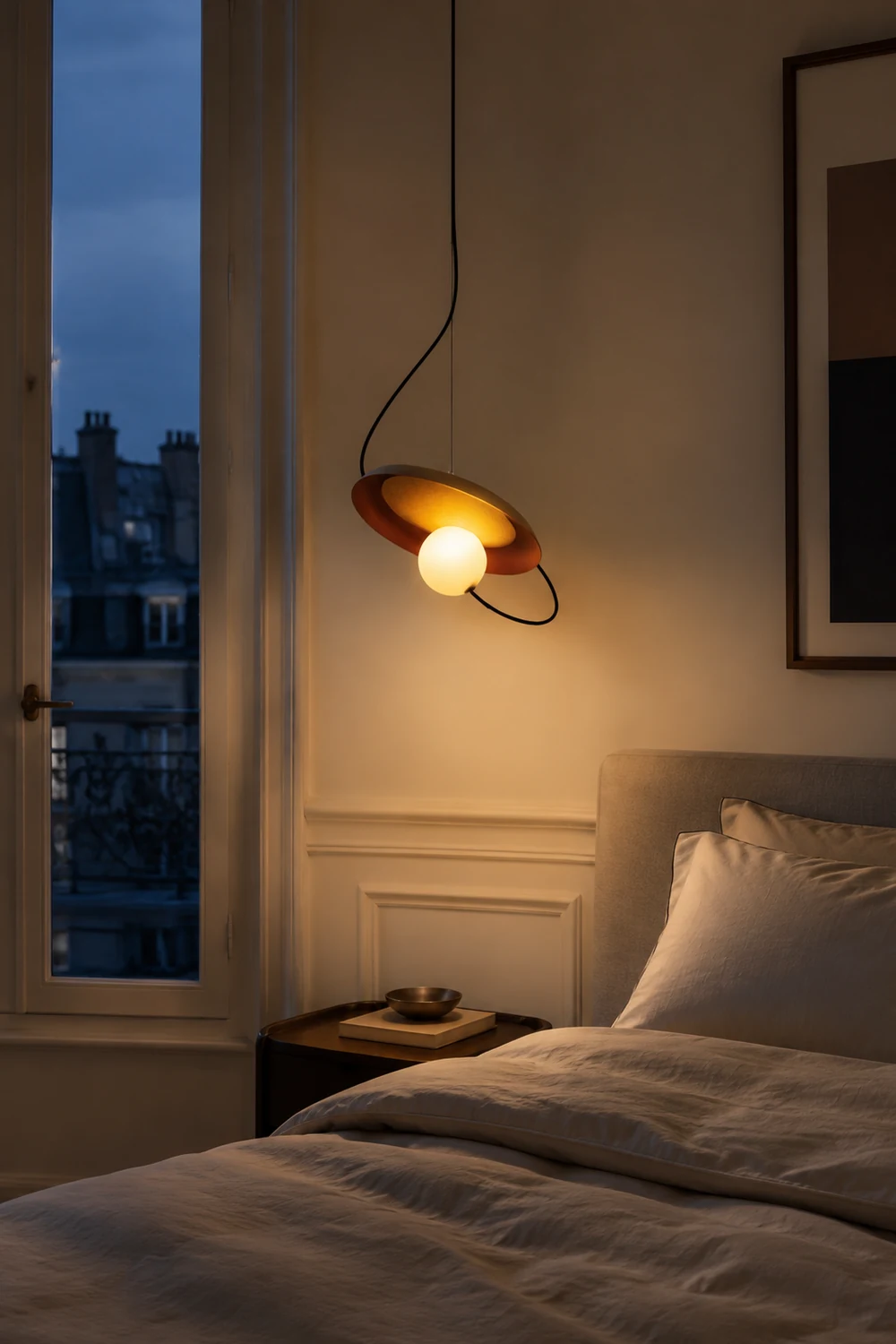 Nordic Creative Metal Bedside Chandelier Pendelleuchte für Schlafzimmer, Esszimmer - Lumpaz