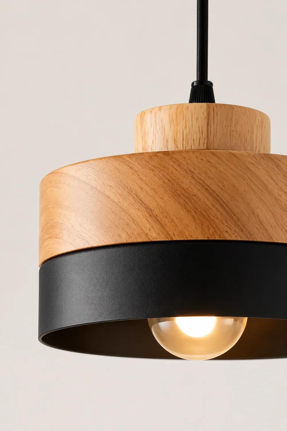 Morandi Pendelleuchte 2 Farbe&Stil, Metall&Holz - Lumpaz