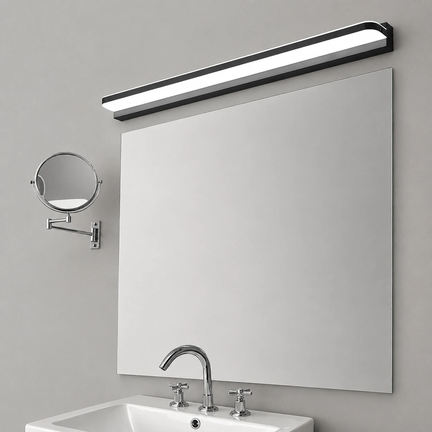 Leigh Wandlampe Spiegelfront 3 Farbe, 42/52/62/72/92/112cm - Lumpaz