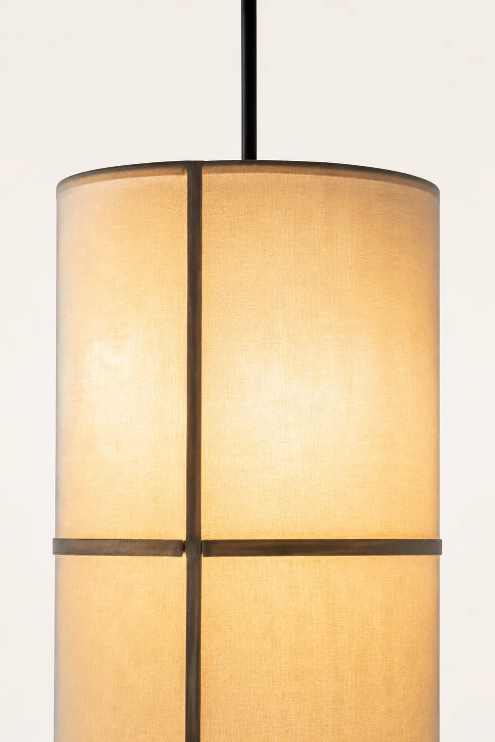 Renée Pendelleuchte 2 Farbe, Stoff, ∅18/37cm - Lumpaz