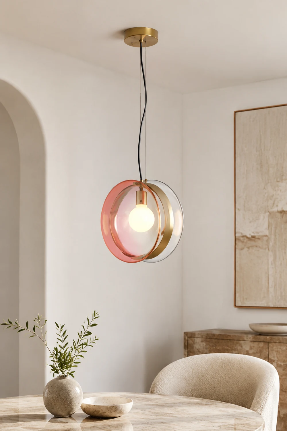 Hailie Pendelleuchte mit Design, 6 Farbe, ∅36CM - Lumpaz