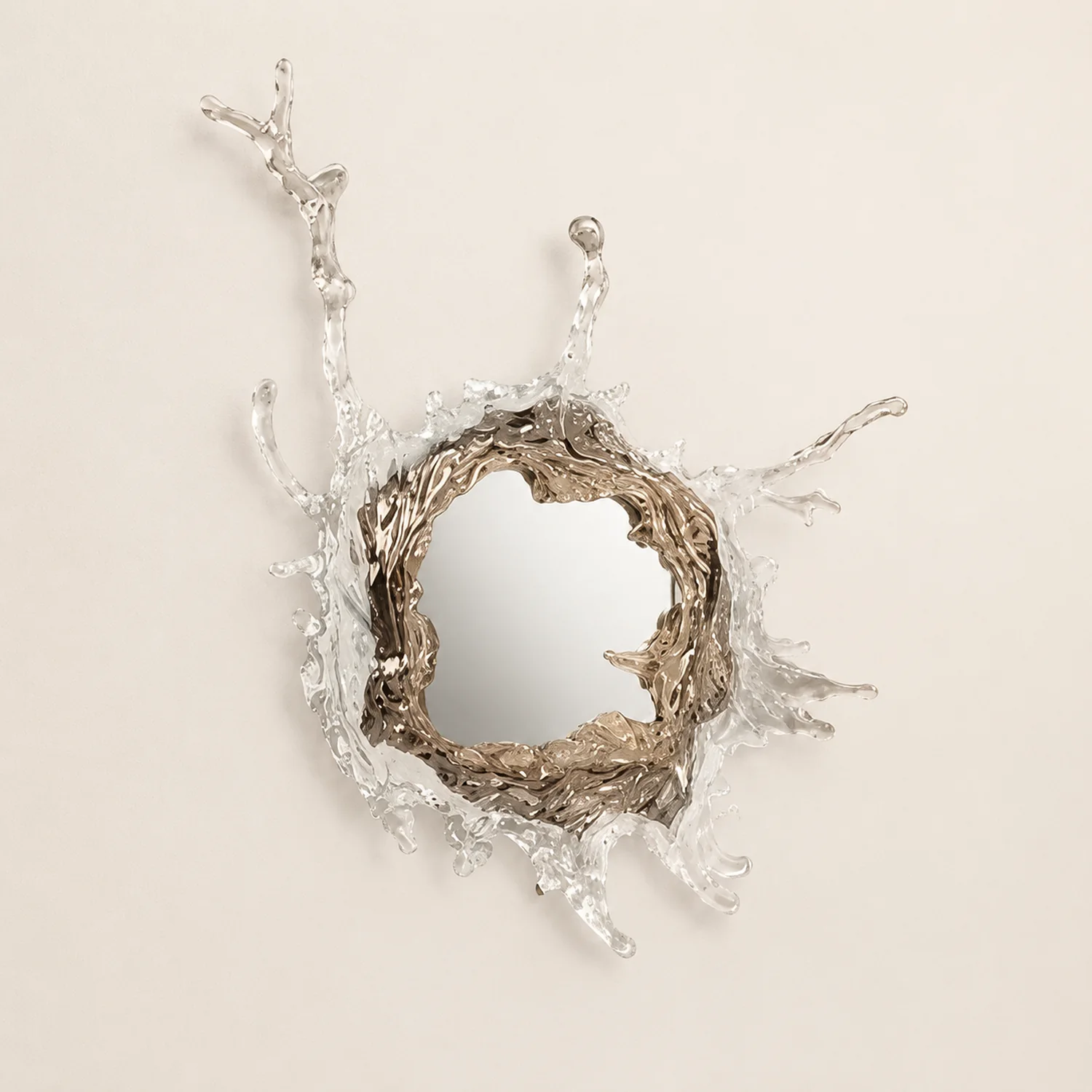 Kristy Wandlampe Wasserrippel Spiegel Licht Farbtemperatur umschaltbar, 2 Farbe, 45/66/88CM - Lumpaz