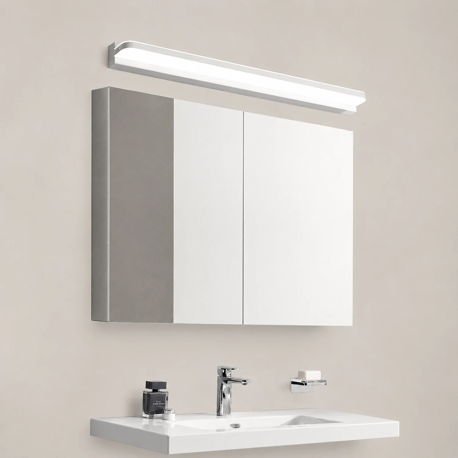 Leigh Wandlampe Spiegelfront 3 Farbe, 42/52/62/72/92/112cm - Lumpaz