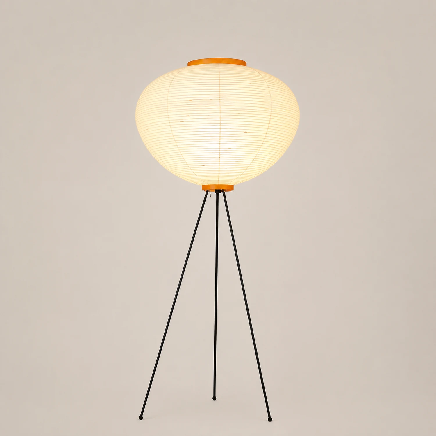 Renée Minimalistische Stehleuchte, Kunstpapier & Metall - Lumpaz