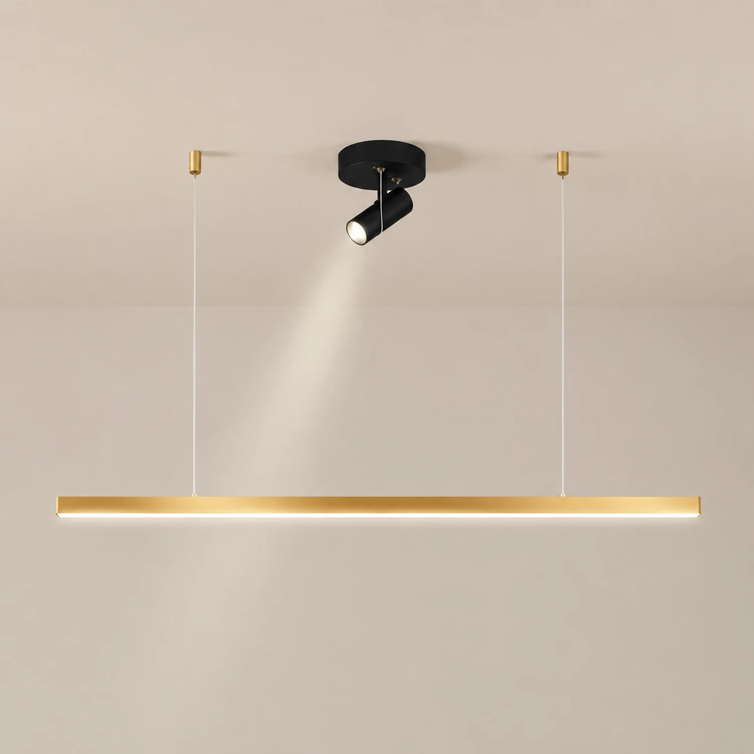 Aluminium Esszimmerleuchte Pendelleuchte Golden Nordic für Restaurant - Lumpaz