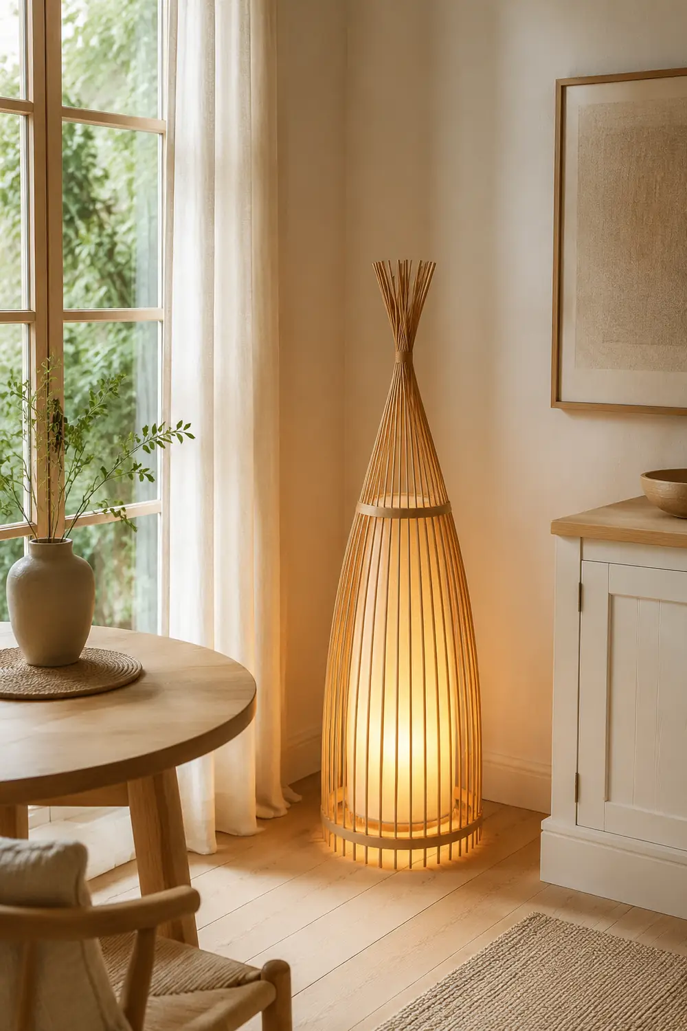 Ozawa Holz Stehleuchte, Höhe 90/120cm - Lumpaz