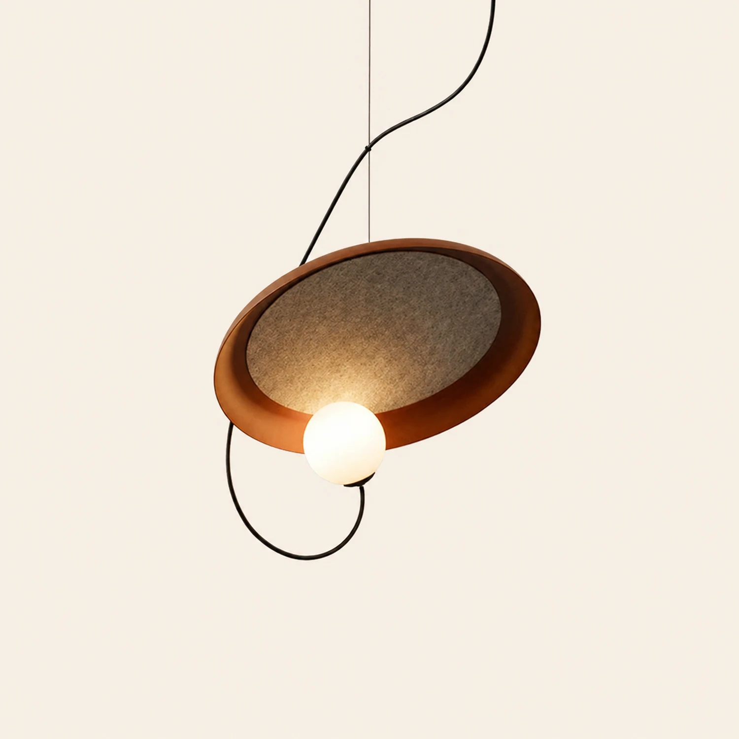Avi Pendelleuchte 3 Farben, Glas, ∅25/35CM - Lumpaz