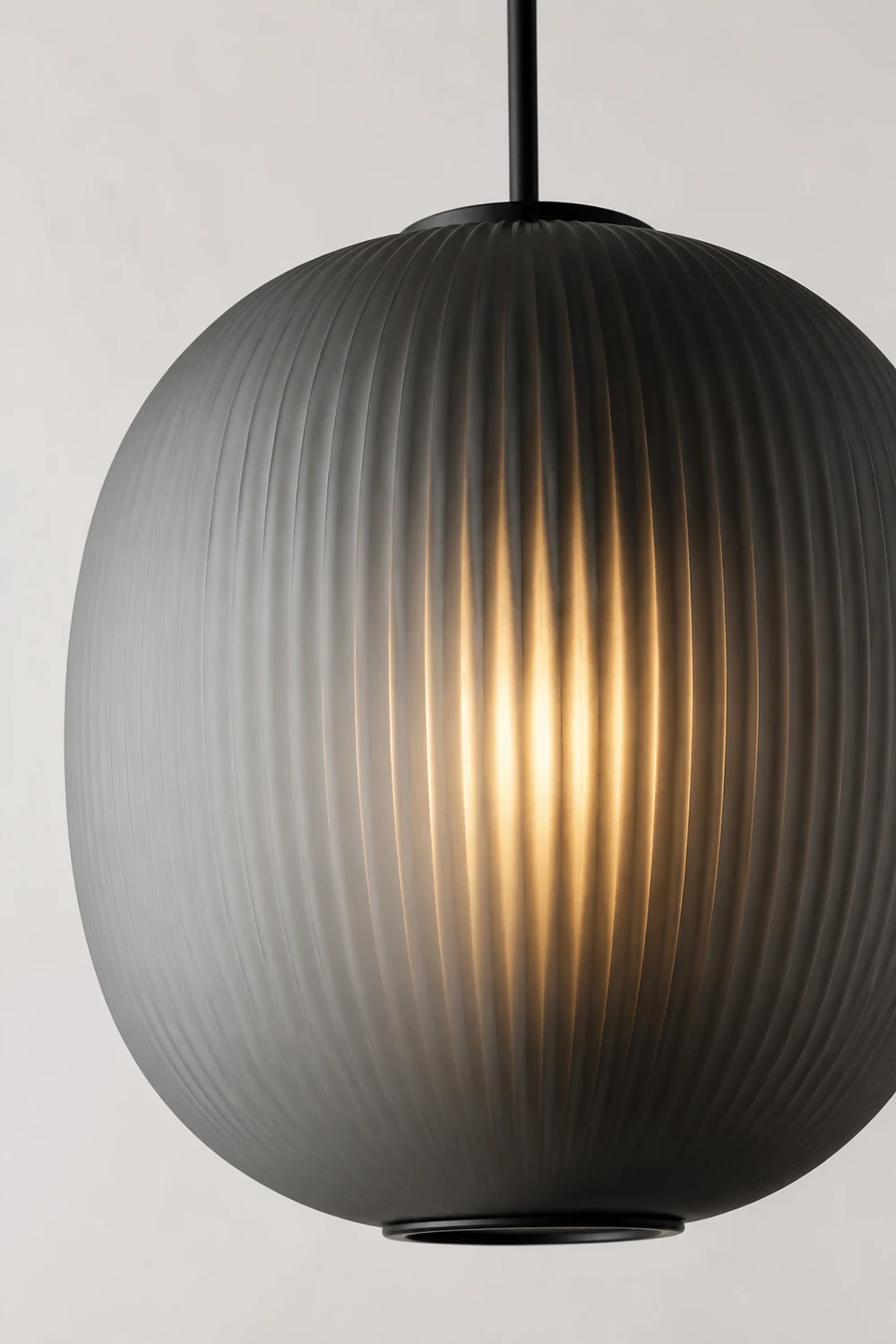Hailie mattiertes Glas Pendelleuchte, 2 Farbe, ∅24CM - Lumpaz