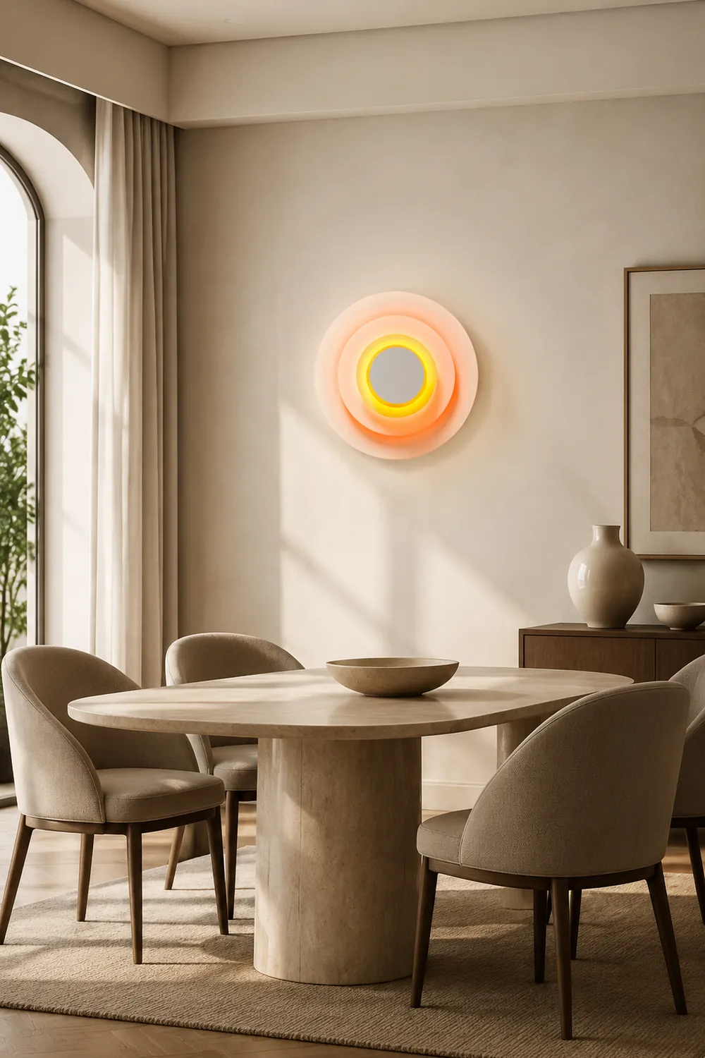 Morandi Bunter Wandleuchte, 3 Farben - Lumpaz