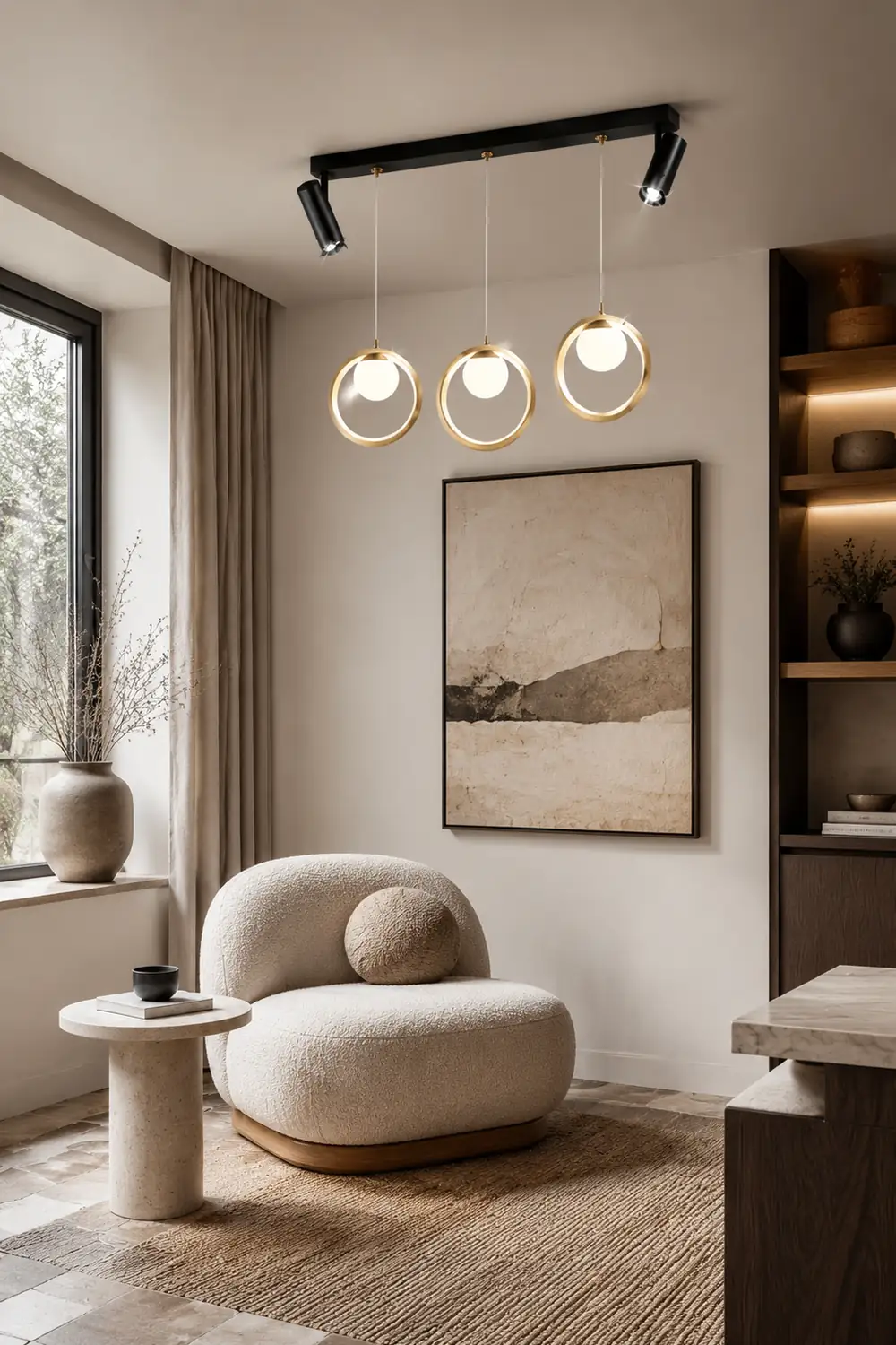 Moderne Nordische Ring Kronleuchter Pendelleuchte für Esszimmer & Restaurant - Lumpaz