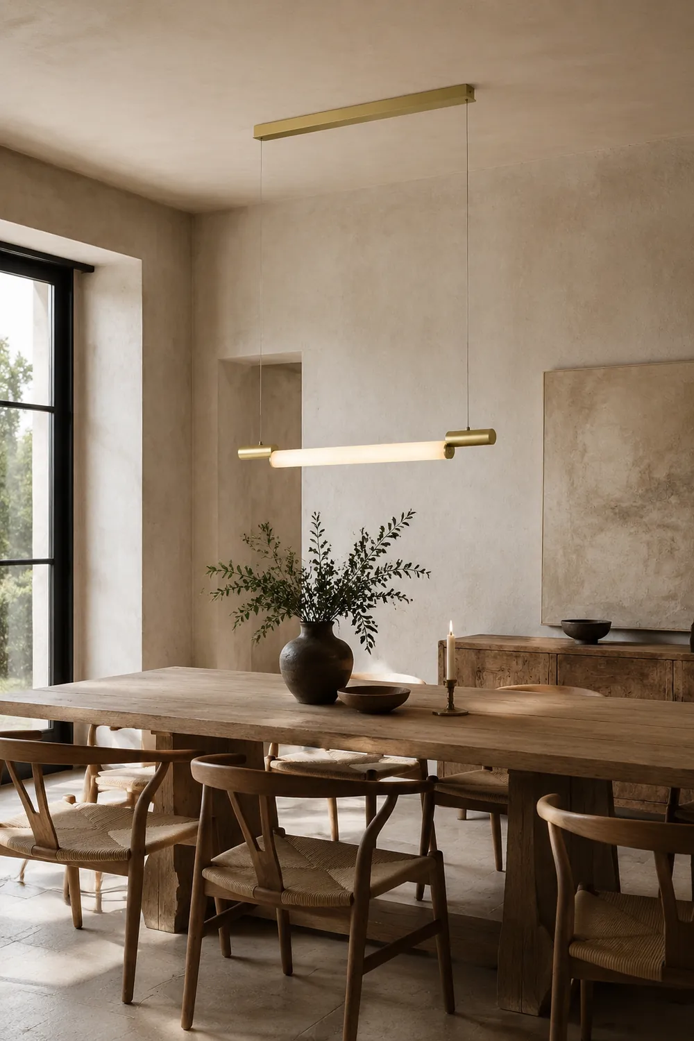 Edge Pendelleuchte, Aluminium & PVC, L 120CM - Lumpaz