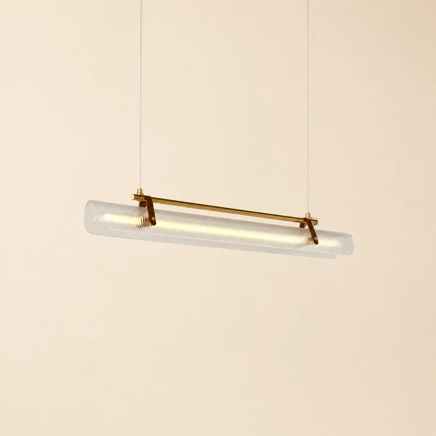 Edge Pendelleuchte, Acryl & Metall, L 80/100/120CM - Lumpaz