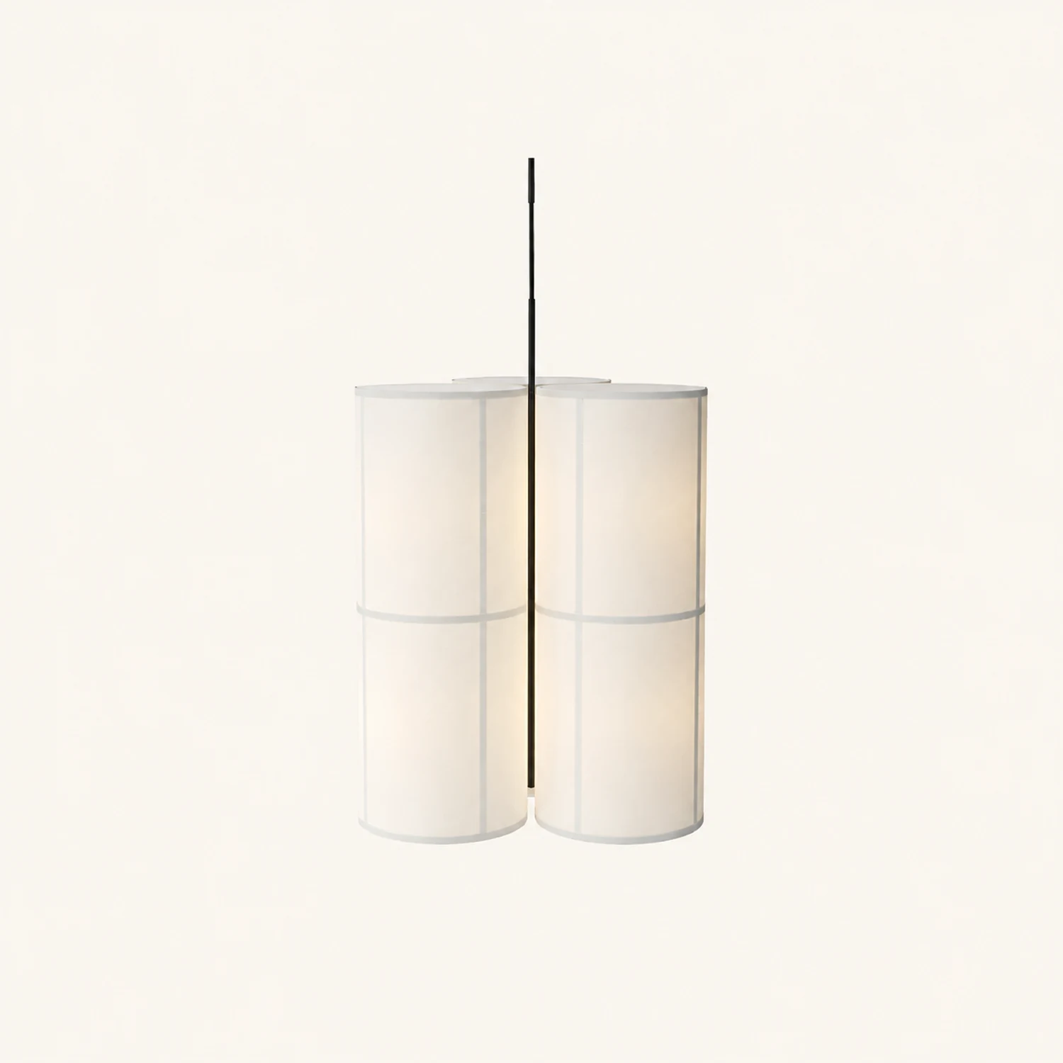 Renée Pendelleuchte 2 Farbe, Stoff, ∅18/37cm - Lumpaz