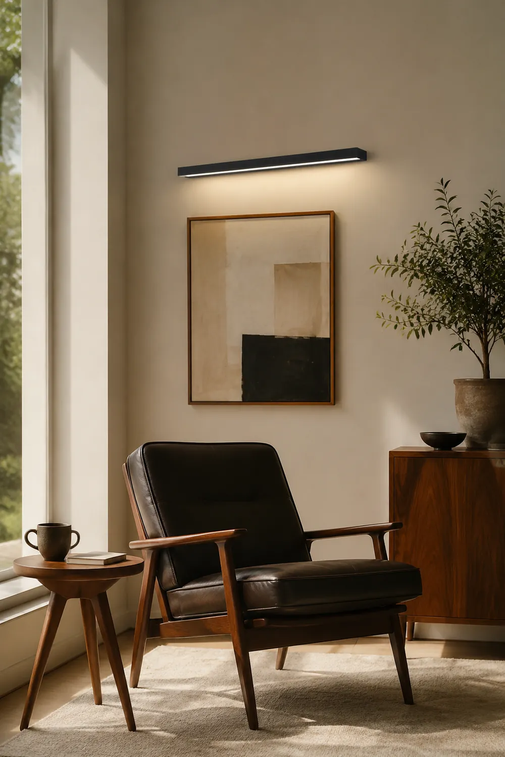 Edge Rechteckige Spiegelfront Wandleuchte, Aluminium, L 40/50/60/70CM - Lumpaz