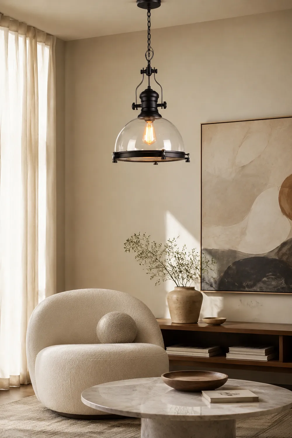 Alessio Retro Pendelleuchte, ∅41CM - Lumpaz