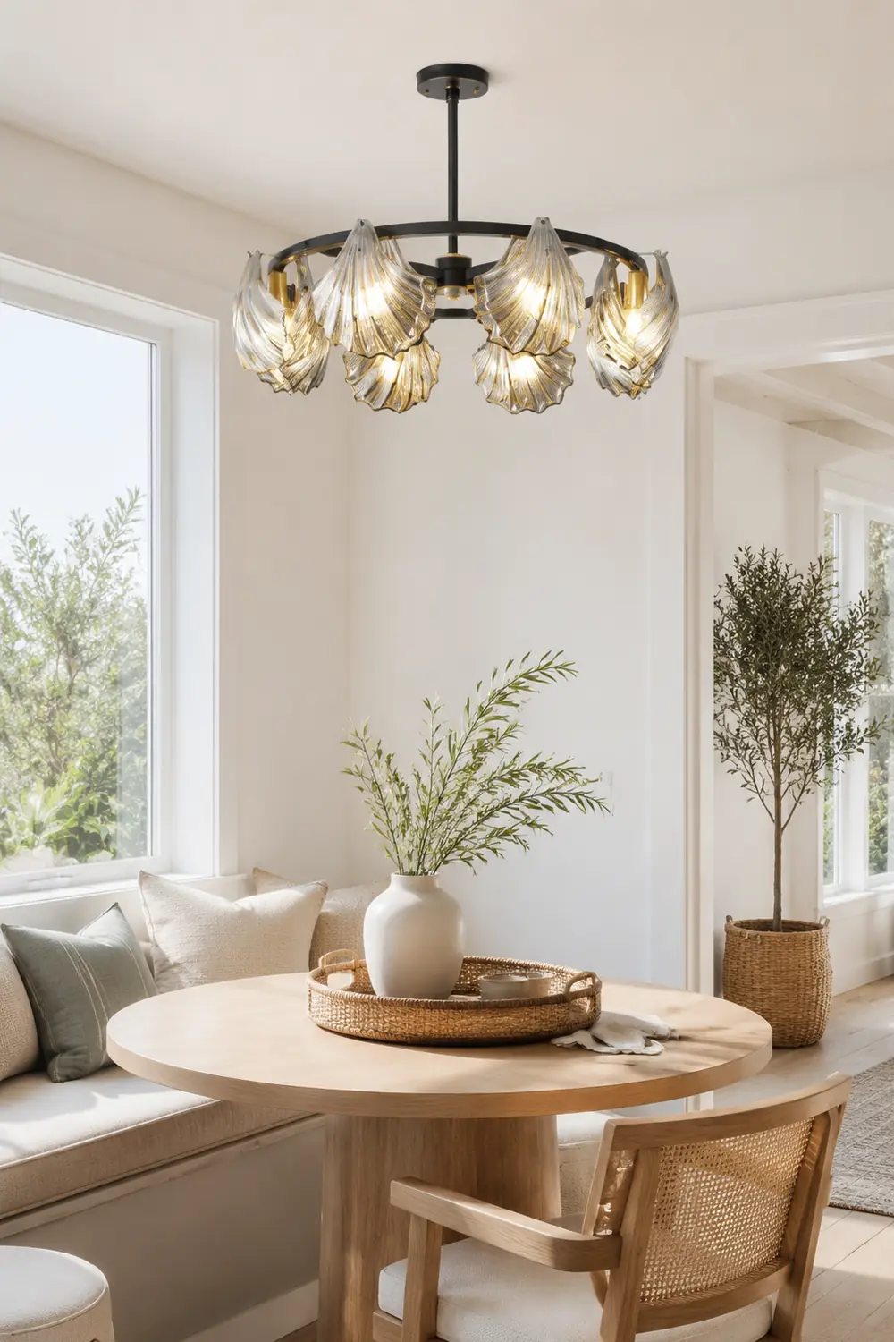 Kirsten Pendelleuchte Dimmbar, Reiner Kupfer& Glas, 2 Farben, ∅60/80/100cm - Lumpaz