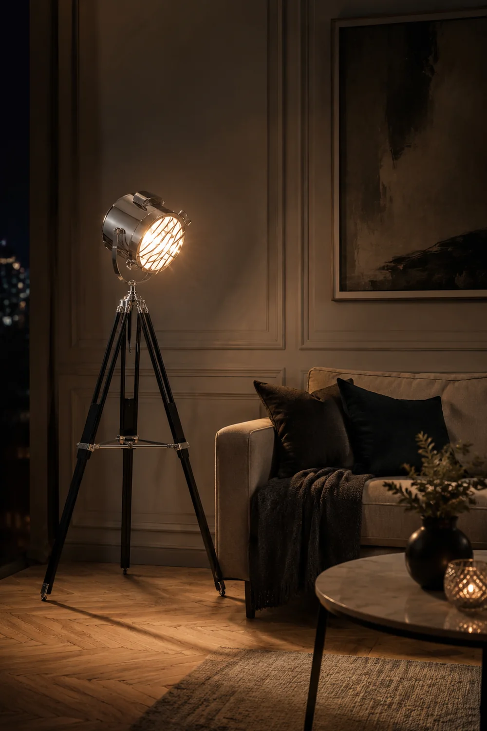 Salgado Searchlight Stativ Stehleuchte, 4 Farbe - Lumpaz