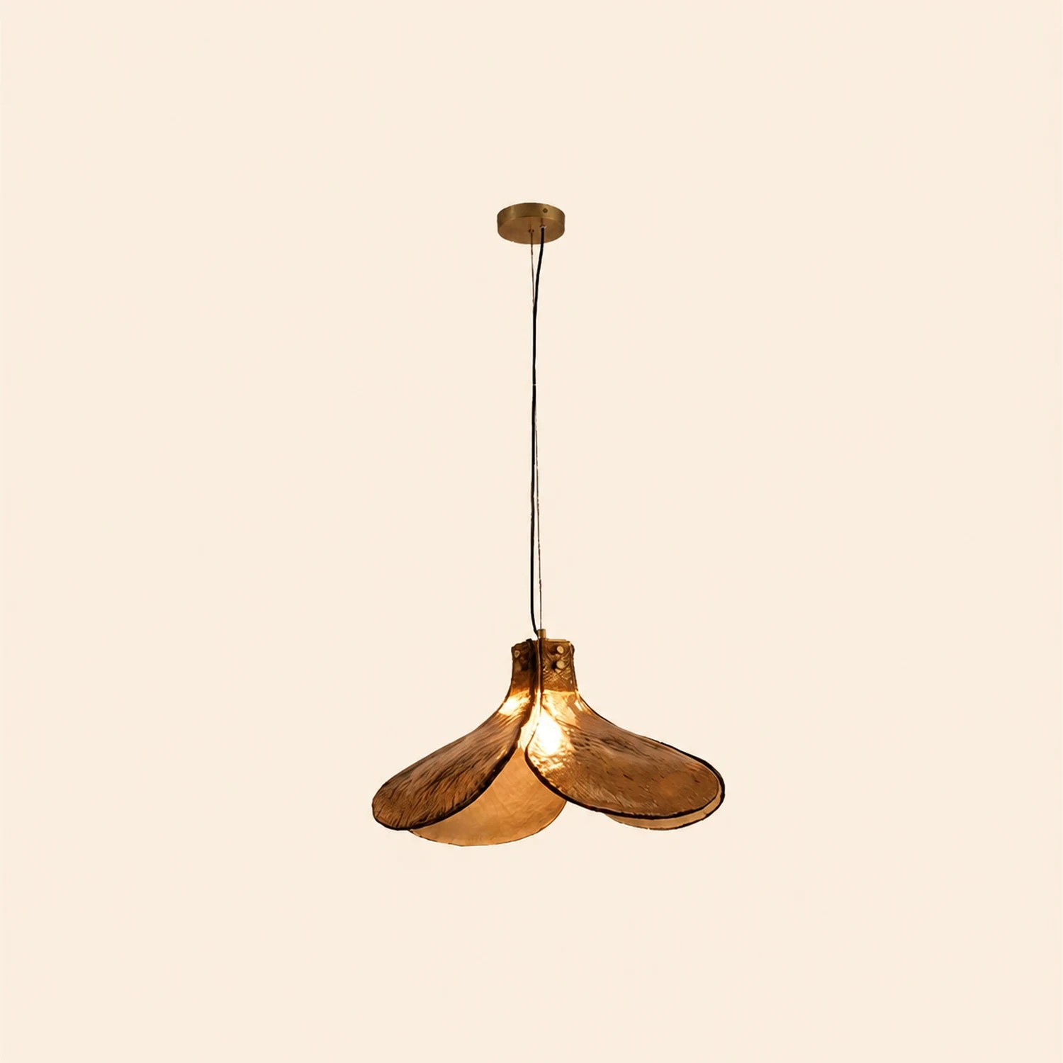 Carins Glas Pendelleuchte, 3 Farbtemperatur umschaltbar, ∅25/40CM - Lumpaz