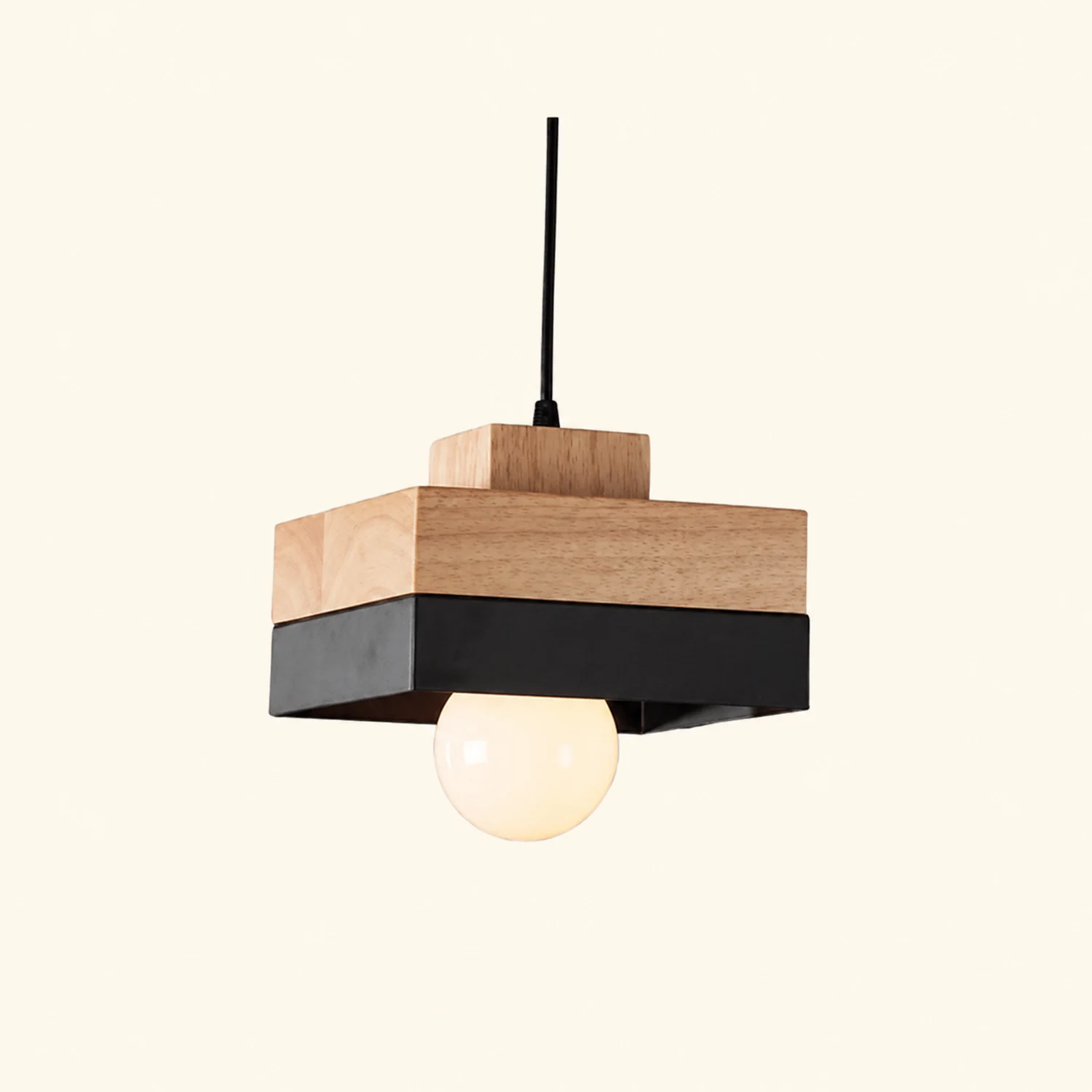 Morandi Pendelleuchte 2 Farbe&Stil, Metall&Holz - Lumpaz