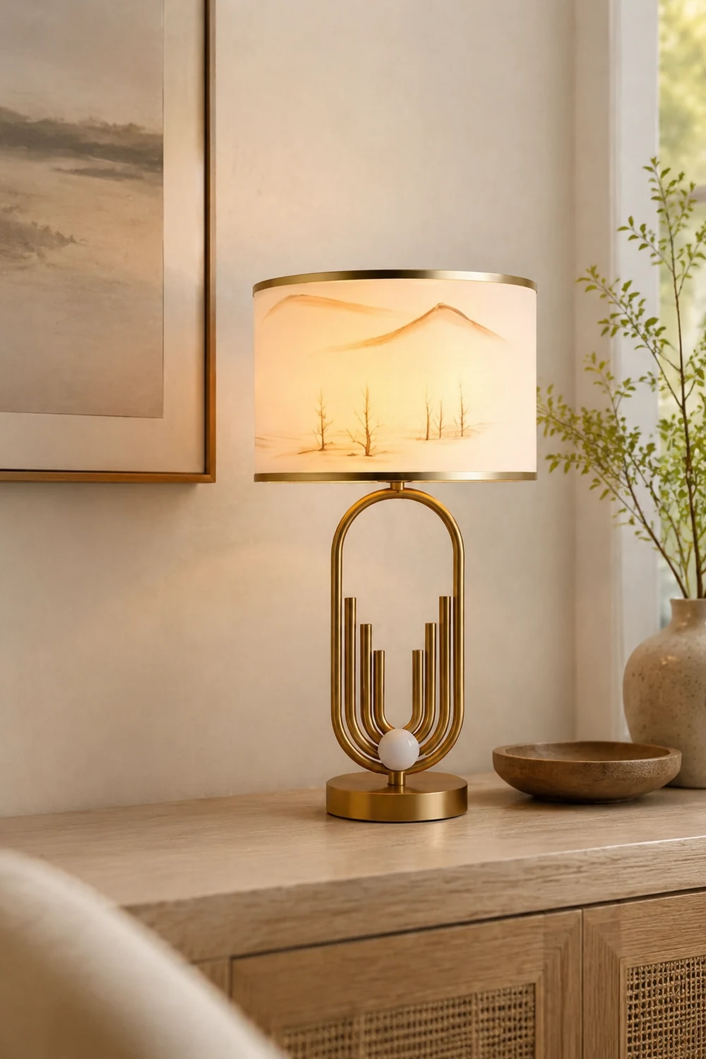 Künstlerische Tischlampe Stehlampe Nachttischlampe für Schlafzimmer - Lumpaz