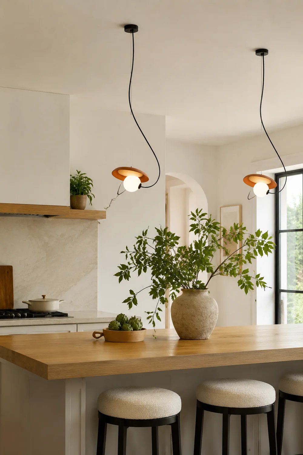 Nordic Creative Metal Bedside Chandelier Pendelleuchte für Schlafzimmer, Esszimmer - Lumpaz
