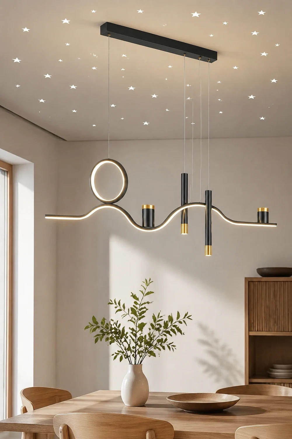 Moderne Stern-Design LED Pendelleuchte für Esszimmer, Restaurant - Lumpaz
