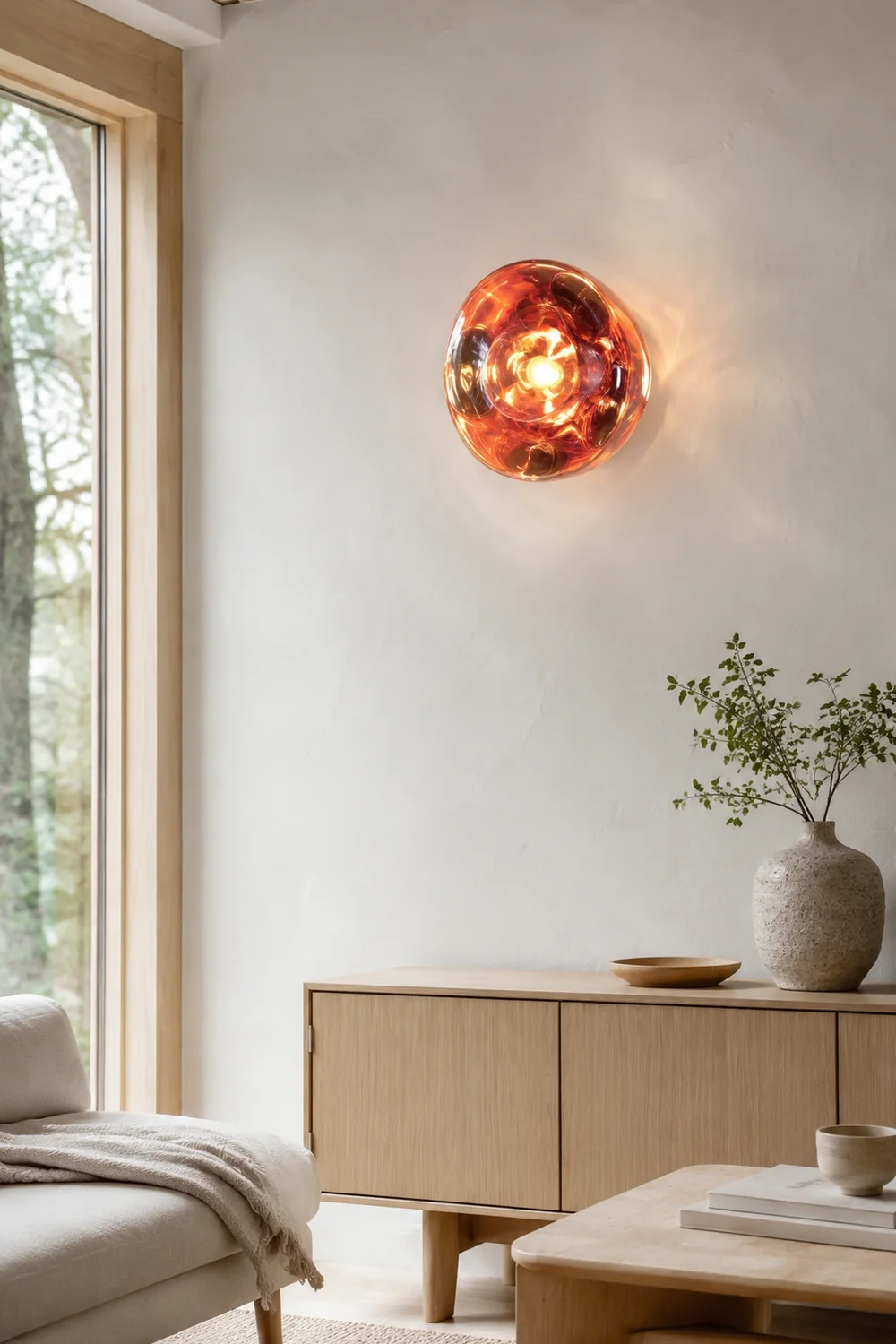 Mirza Wandlampe, 3 Farben, ∅28CM - Lumpaz