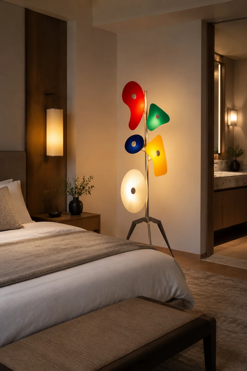 Morandi Bunte Stehlampe, ABS & Metall - Lumpaz