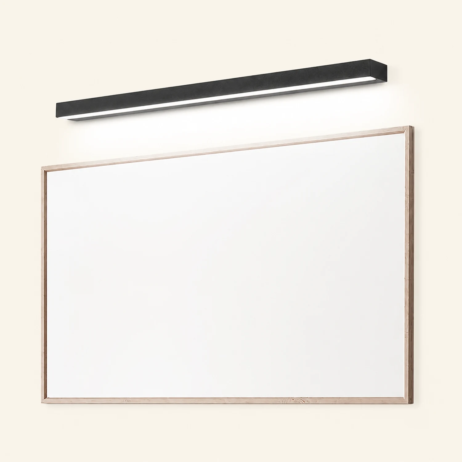 Edge Rechteckige Spiegelfront Wandleuchte, Aluminium, L 40/50/60/70CM - Lumpaz
