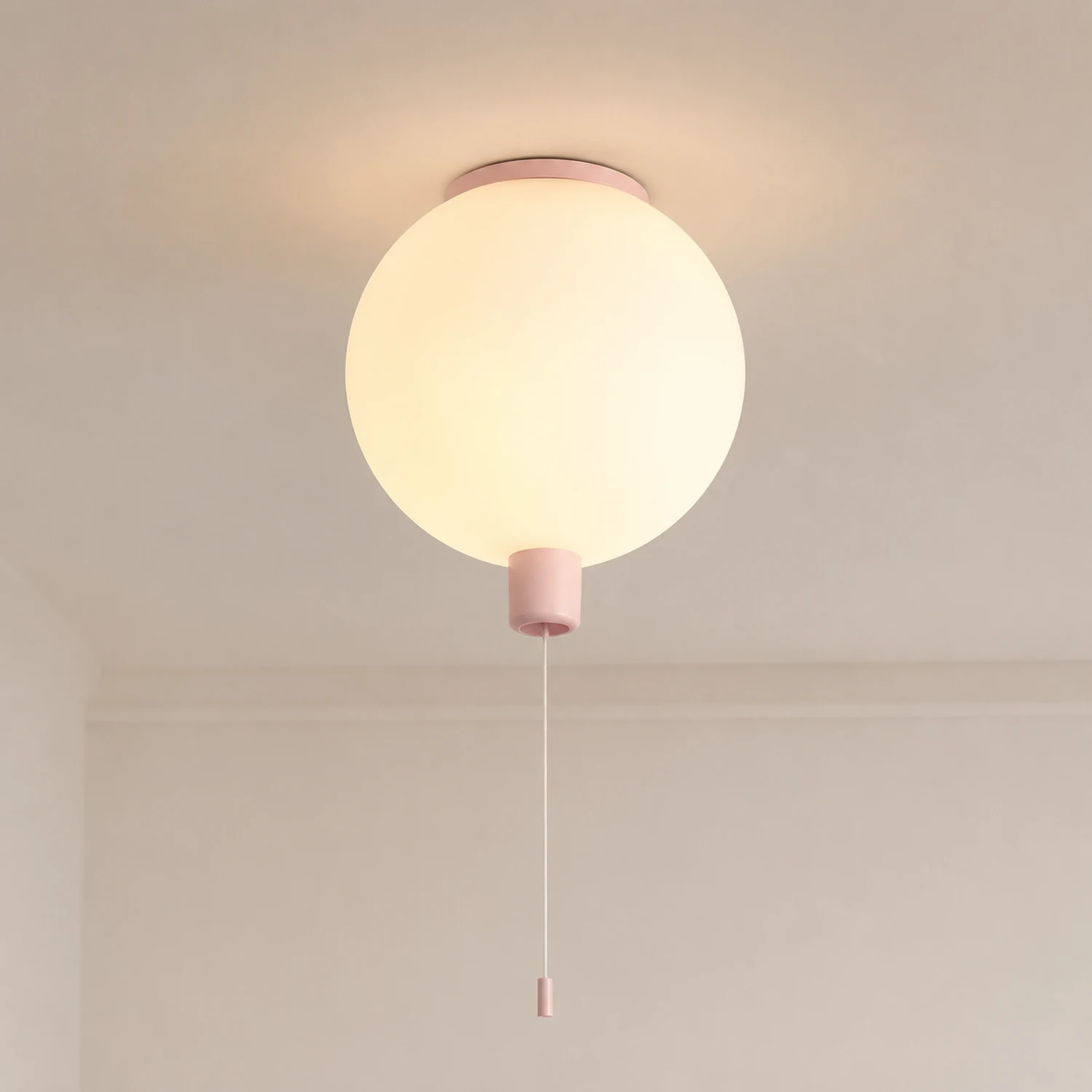 Fateh Matted Ballon Flush Mount Deckenleuchte 5 Farbe, ∅20/25/30 /35CM - Lumpaz