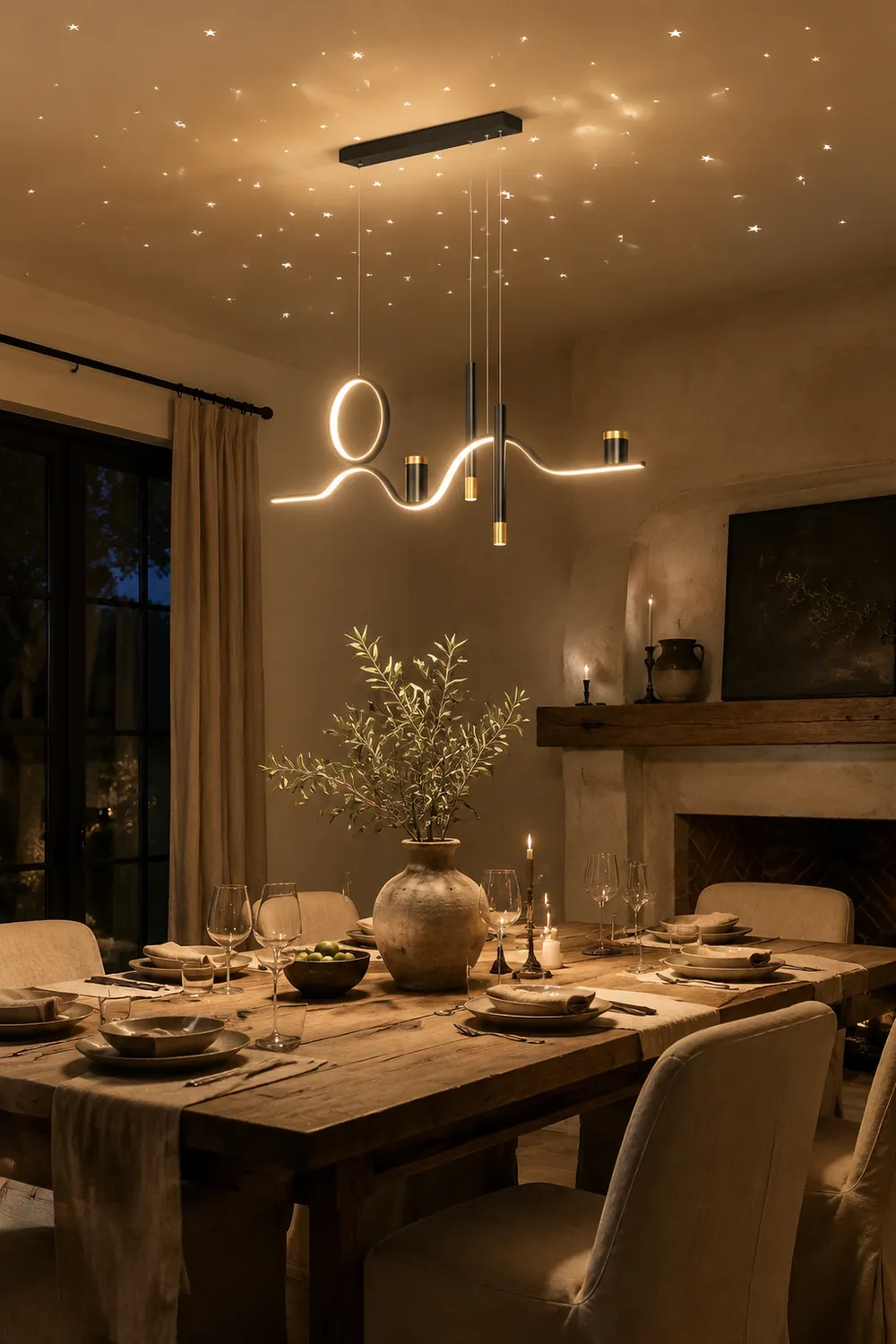 Moderne Stern-Design LED Pendelleuchte für Esszimmer, Restaurant - Lumpaz