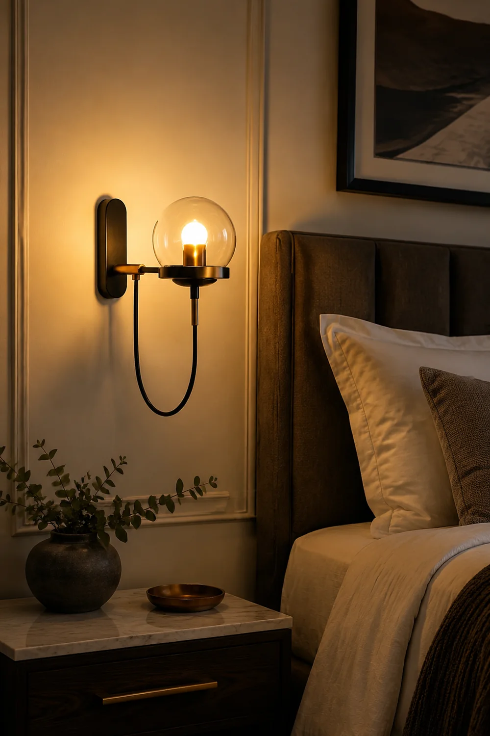 Retro-Metall-LED-Birnen-Wandleuchte - Lumpaz