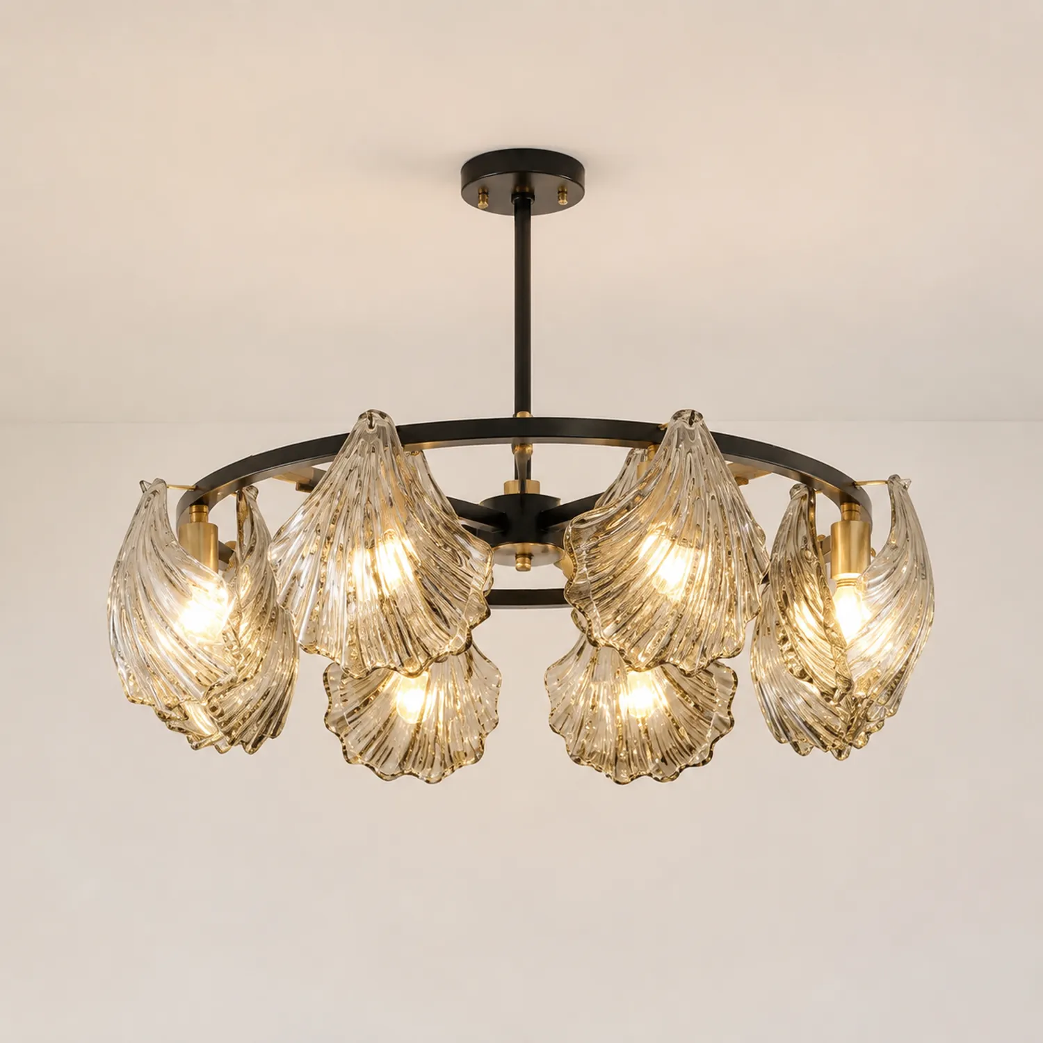 Kirsten Pendelleuchte Dimmbar, Reiner Kupfer& Glas, 2 Farben, ∅60/80/100cm - Lumpaz