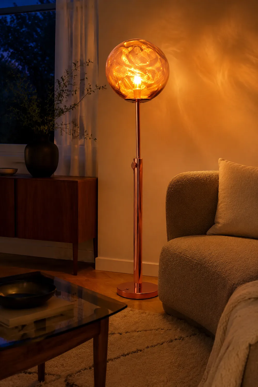 Mirza Stehleuchte, 3 Farben, ∅38CM - Lumpaz