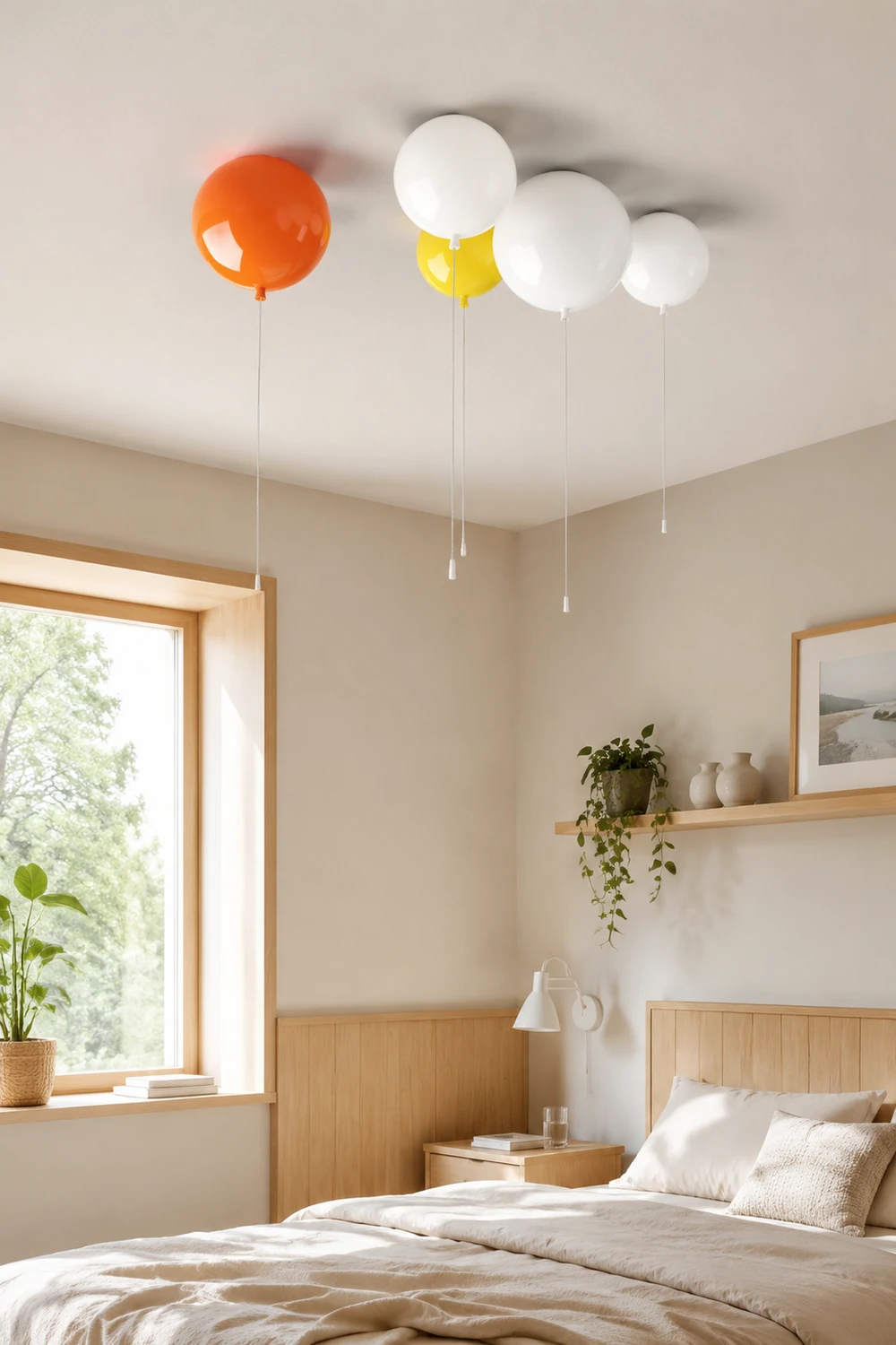 Fateh Ballon Flush Mount Deckenleuchte 5 Farbe, ∅20/25/30/35cm - Lumpaz