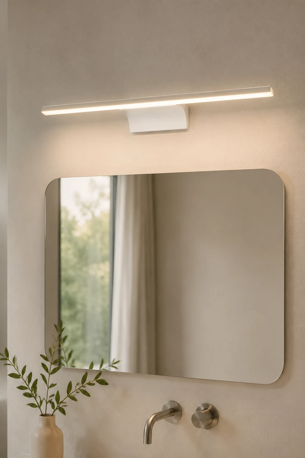 Edge Spiegelfront Waschtisch-Wandleuchte, L 38/52/78CM - Lumpaz