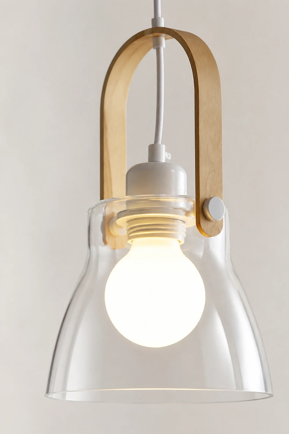 Hailie Glas Pendelleuchte, 3 Stile, ∅16/19/23CM - Lumpaz