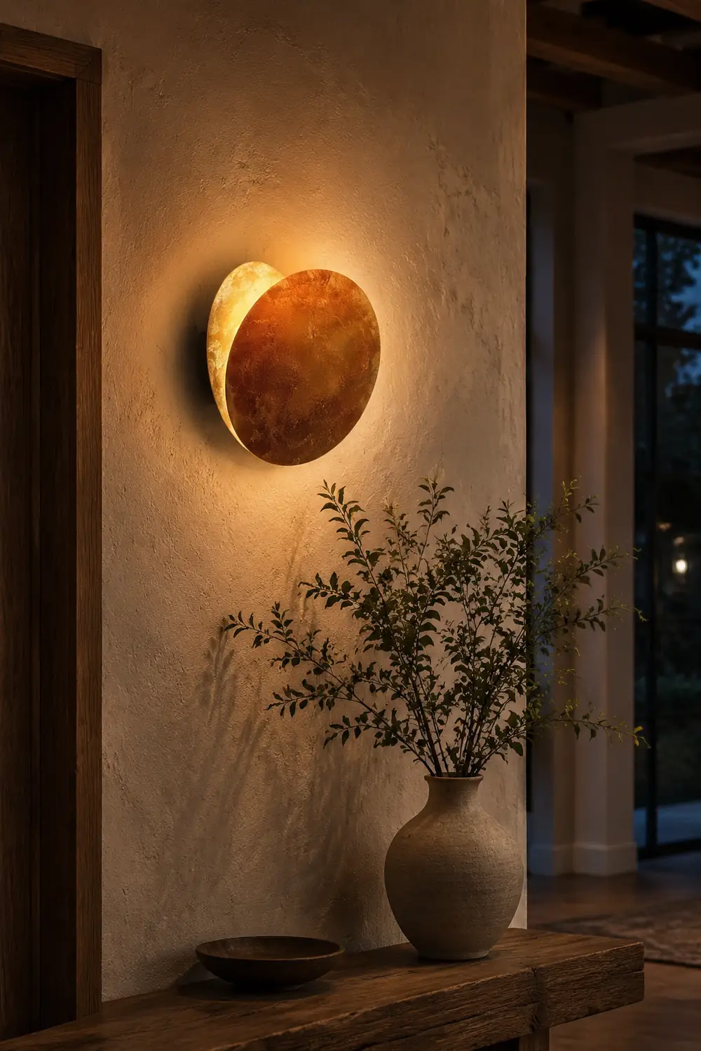 Nordische Mond Eclipse Kreative Wandleuchte für Wohnzimmer & Schlafzimmer - Lumpaz