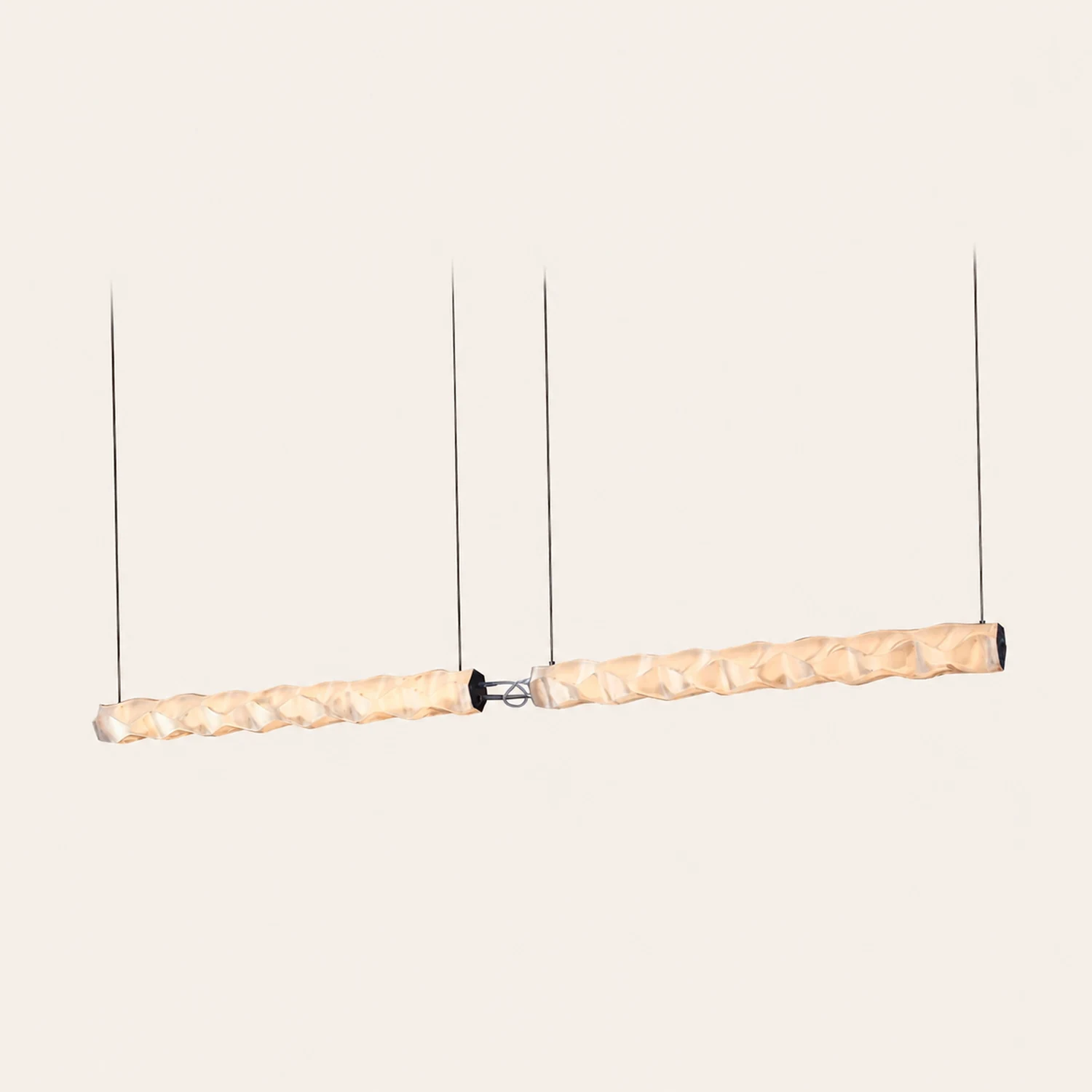 Nazifa Pendelleuchte, Metall & PET, L220cm - Lumpaz