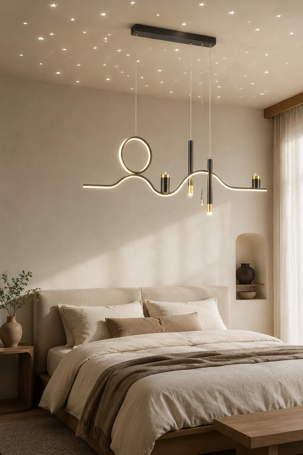 Moderne Stern-Design LED Pendelleuchte für Esszimmer, Restaurant - Lumpaz