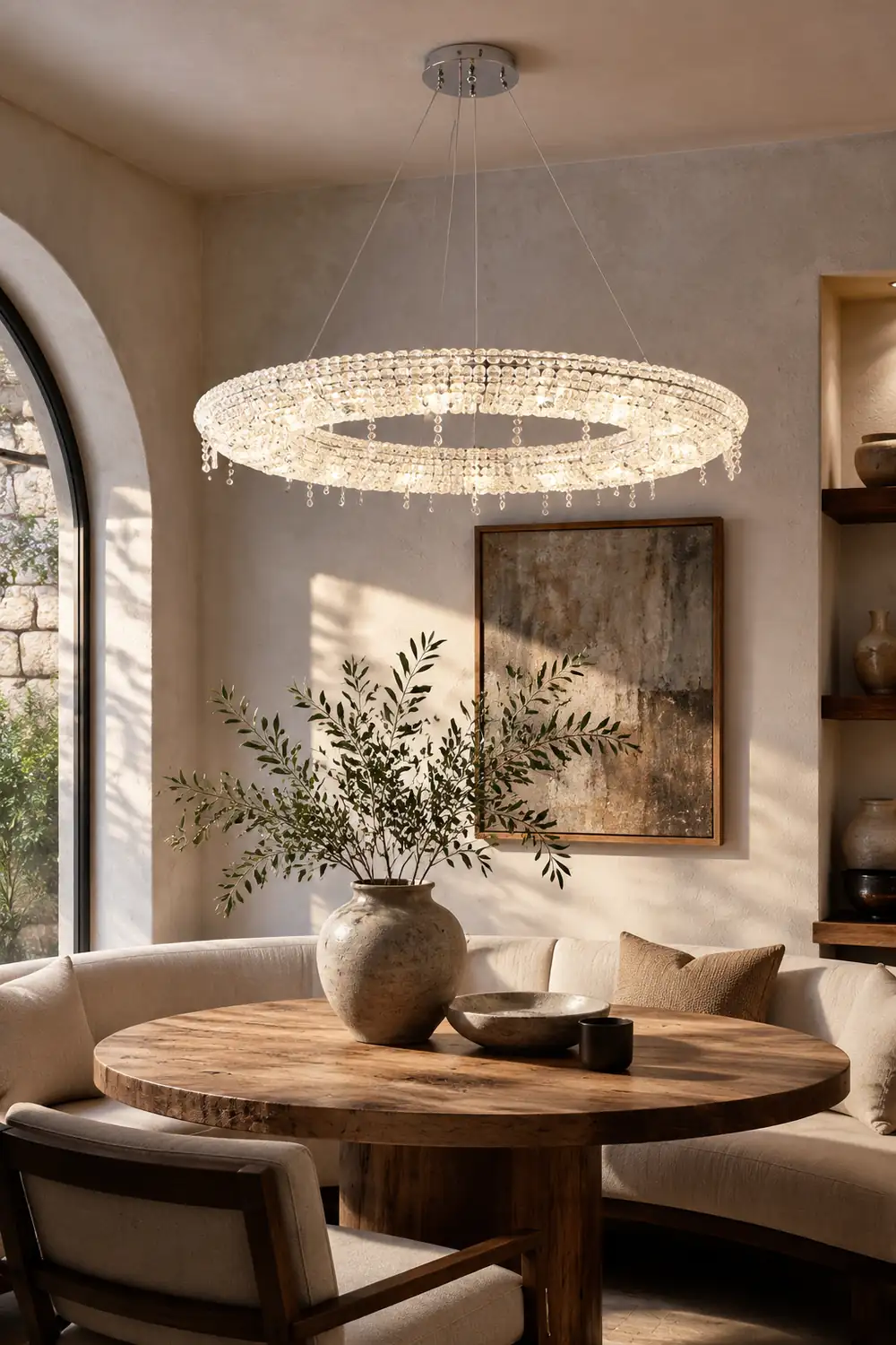 Kristy Kristall Pendelleuchte Fernbedienung Dimmbar, ∅60/80cm - Lumpaz