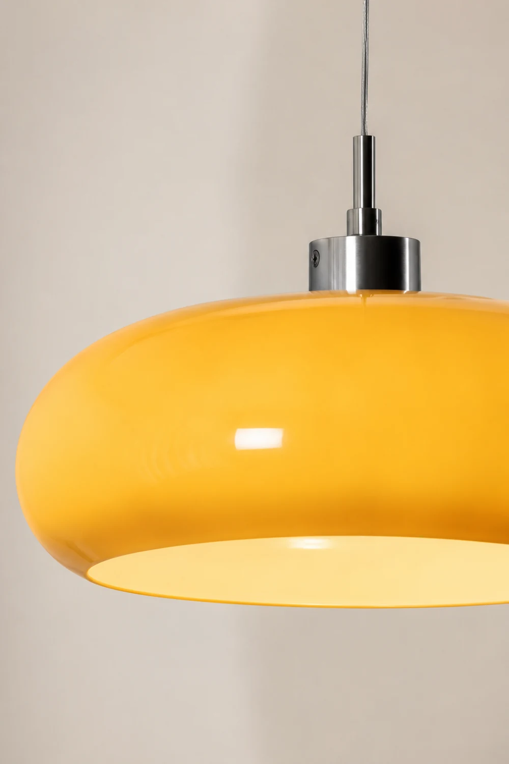 Hailie Brot Form Glas Pendelleuchte, 2 Farbe, ∅28CM - Lumpaz